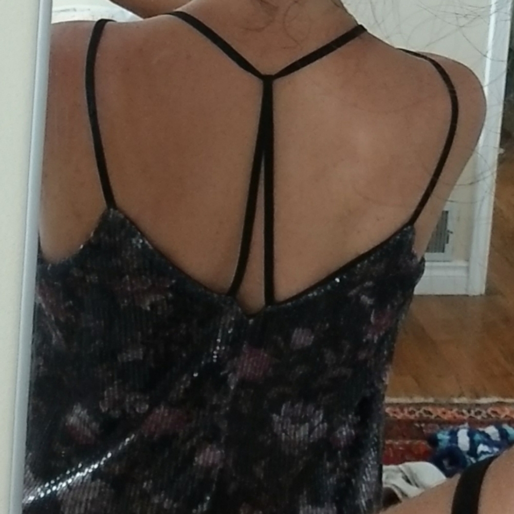 Floral sequin dress